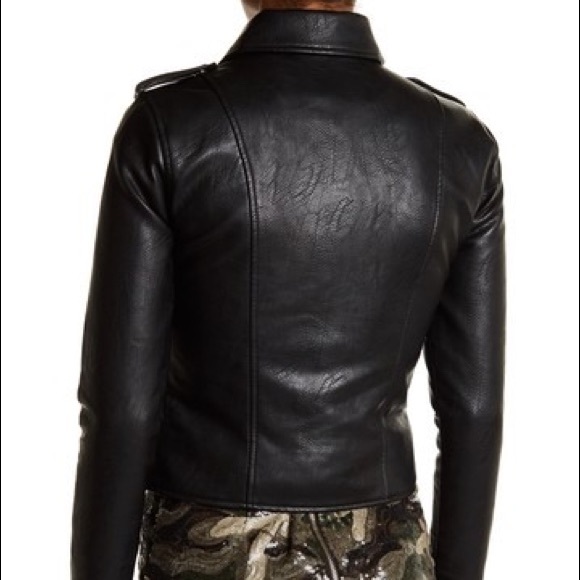 Romeo & Juliet Couture Multi Zip Leather Jacket - Picture 2 of 4